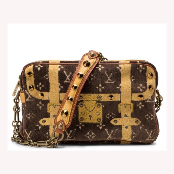 Louis Vuitton Monogram Velvet Trompe L'Oeil Trocadero 27 51lz614s - Picture 1 of 12